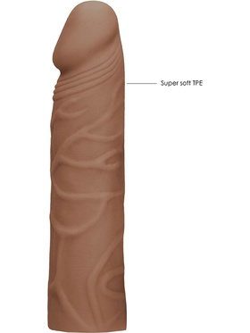 RealRock Skin: Penis Extender, 17.5 cm, brown