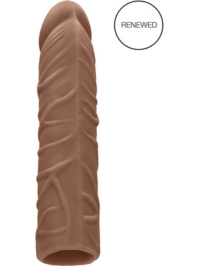 RealRock Skin: Penis Extender, 17.5 cm, brown