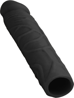 RealRock Skin: Penis Extender, 17.5 cm, black