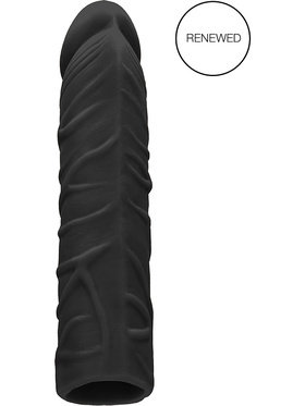 RealRock Skin: Penis Extender, 17.5 cm, black