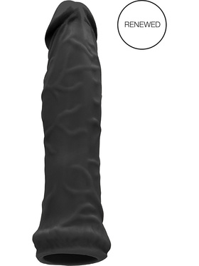 RealRock Skin: Penis Extender, 17 cm, black