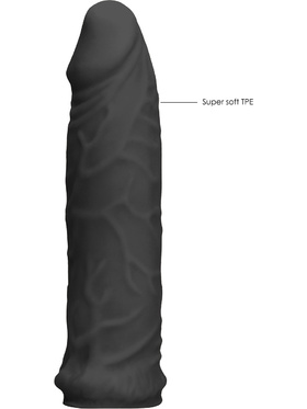 RealRock Skin: Penis Extender, 17 cm, black