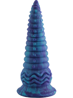 Wildolo: Spiral Fantasy Suction Cup Dildo, 24 cm, blue