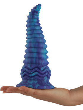 Wildolo: Spiral Fantasy Suction Cup Dildo, 24 cm, blue