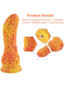 Hismith: KlicLok Fantasy Monster Tangled Dildo, 24 cm