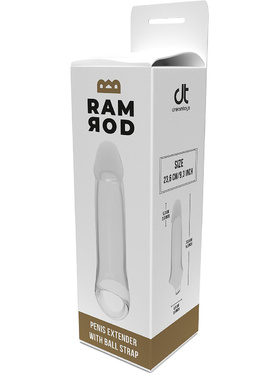 Dream Toys: Ramrod Extender with Ball Strap, + 5 cm