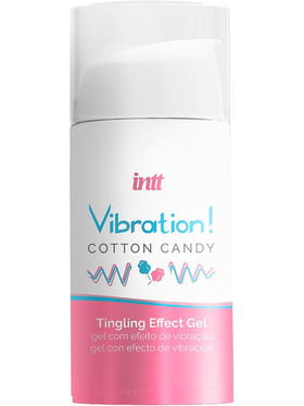 Intt: Vibration Cotton Candy, Tingling Effect Gel, 15 ml