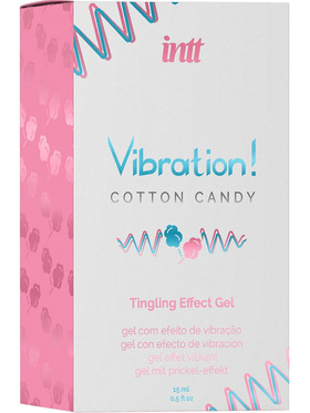 Intt: Vibration Cotton Candy, Tingling Effect Gel, 15 ml