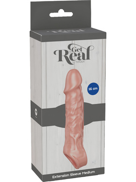 Toy Joy: Get Real Extension Sleeve, medium, light