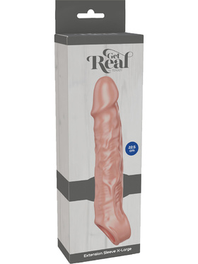 Toy Joy: Get Real Extension Sleeve, x-large, ljus