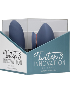 Innovation: Twitch 3, Suction & Vibration Toy, blue