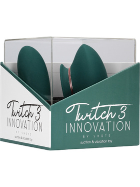 Innovation: Twitch 3, Suction & Vibration Toy, green