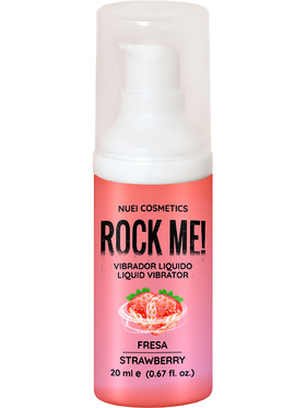 Nuei: Rock Me! Liquid Vibrator, Strawberry, 20 ml