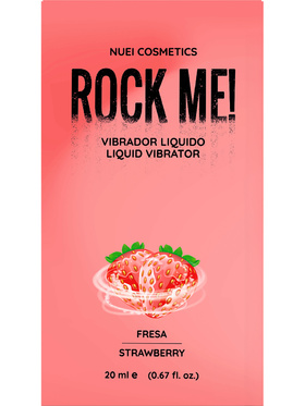 Nuei: Rock Me! Liquid Vibrator, Strawberry, 20 ml