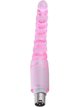 Auxfun: Ribbed Anal Dildo 3XLR Attachment, 19 cm