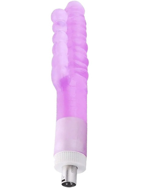 Auxfun: Ribbed Double Dildo 3XLR Attachment