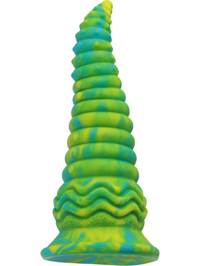 Wildolo: Spiral Fantasy Suction Cup Dildo, 24 cm, green