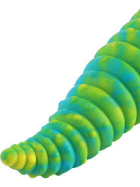 Wildolo: Spiral Fantasy Suction Cup Dildo, 24 cm, green