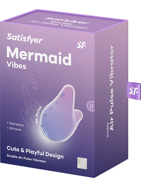 Satisfyer: Mermaid Vibes, Double Air Pulse Vibrator, purple