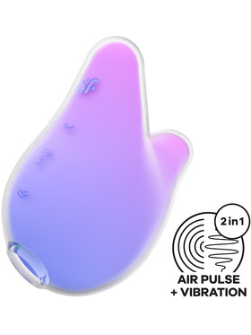 Satisfyer: Mermaid Vibes, Double Air Pulse Vibrator, purple