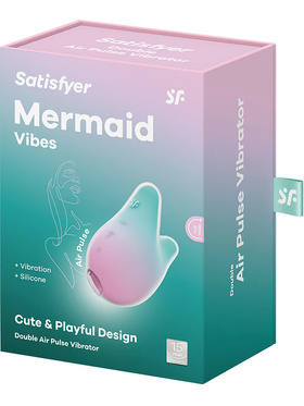 Satisfyer: Mermaid Vibes, Double Air Pulse Vibrator, pink