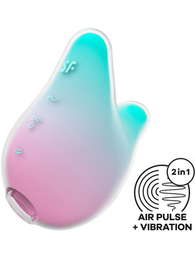 Satisfyer: Mermaid Vibes, Double Air Pulse Vibrator, pink