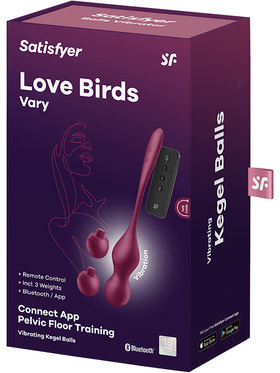 Satisfyer Connect: Love Birds Vary, Vibrating Kegal Balls 