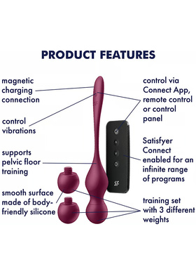 Satisfyer Connect: Love Birds Vary, Vibrating Kegal Balls 