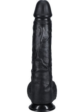 RealRock: Extra Long Realistic Dildo, 33 cm, black