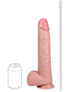 RealRock: Extra Long Realistic Dildo, 33 cm, light