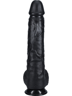 RealRock: Extra Long Realistic Dildo, 35.5 cm, black