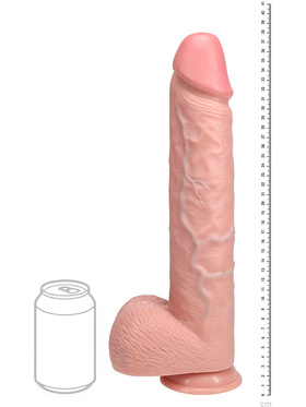 RealRock: Extra Long Realistic Dildo, 38 cm, light