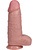 RealRock: Extra Thick Realistic Dildo, 25 cm, light