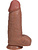 RealRock: Extra Thick Realistic Dildo, 25 cm, dark