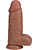 RealRock: Extra Thick Realistic Dildo, 23 cm, dark