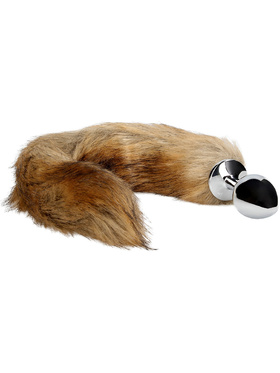 Ouch!: Fox Tail with Metal Butt Plug, brown