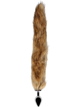 Ouch!: Fox Tail with Metal Butt Plug, brown