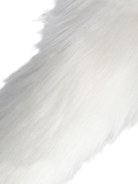 Ouch!: Fox Tail with Metal Butt Plug, white