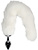 Ouch!: Fox Tail with Metal Butt Plug, white