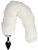 Ouch!: Light-up Fox Tail with Metal Butt Plug, white