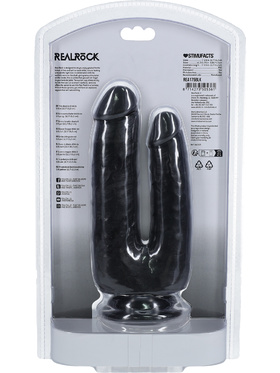 RealRock: Double Trouble Realistic Dildo, black