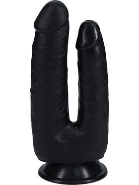 RealRock: Double Trouble Realistic Dildo, black