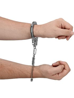 Ouch!: Metal Hand Cuffs, silver