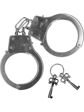 Ouch!: Metal Hand Cuffs, silver