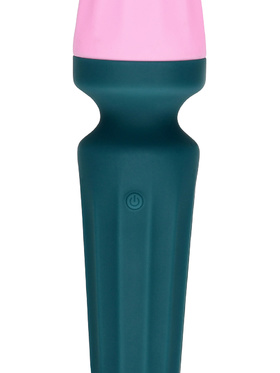 Loveline: Mini Wand Vibrator, green/pink