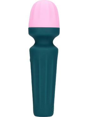 Loveline: Mini Wand Vibrator, green/pink