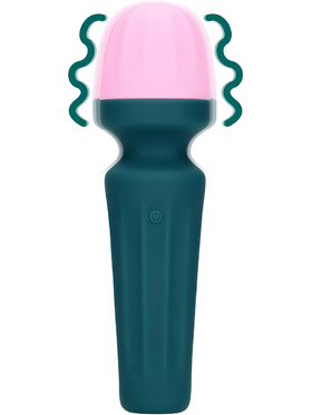 Loveline: Mini Wand Vibrator, green/pink