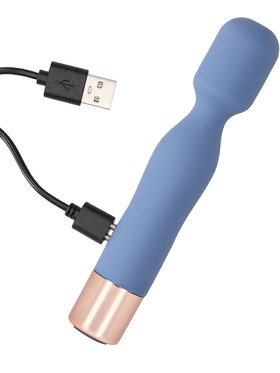 Loveline: Mini Wand Vibrator, blue