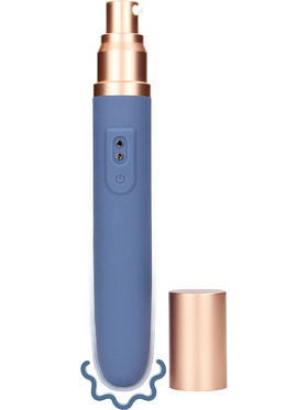 Loveline: Travel Vibrator with Lube Compartment and Pump