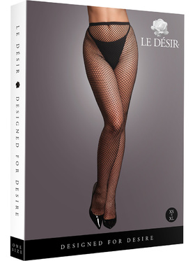 Le Désir: Panty with Small Fishnet Structure, One Size